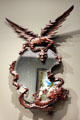 Wall mirror with frame in shape of dragon attrib. Gabriel Viardot of Paris at Museum of Decorative Arts. Paris, France.