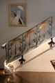 Honesty banister railing by Louis Majorelle of Nancy, creation at Museum of Decorative Arts. Paris, France.
