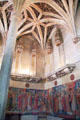 Gothic abbey chapel at Cluny Museum. Paris, France.