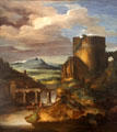 Italian landscape with tomb called "Le Midi" by Théodore Géricault at Petit Palace Museum. Paris, France.