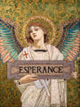 Esperance mosaic by workshop of Guilbert-Martin replica for work for tomb of Louis Pasteur at Petit Palace Museum. Paris, France.