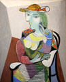 Marie-Thérèse portrait painting by Pablo Picasso at Picasso Museum. Paris, France.