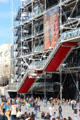 Abstract inside-out structure of Georges Pompidou Center. Paris, France.