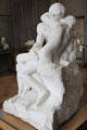 The Kiss marble statue by Auguste Rodin at Rodin Museum. Paris, France.