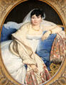 Portrait of Madame Rivière by Jean-Auguste-Dominique Ingres at Louvre Museum. Paris, France.