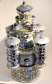 Ceramic fortified chateau from Nevers, France at Sèvres National Ceramic Museum. Paris, France.