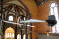 Breguet biplane by Louis Charles Bréguet seen from side at Arts et Metiers Museum. Paris, France.