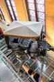 Panhard & Levassor type M2E motor car from above at Arts et Metiers Museum. Paris, France.