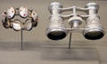 Aluminum bracelet & opera glasses at Arts et Metiers Museum. Paris, France.