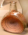Daisy glass carafe by René Lalique at Arts et Metiers Museum. Paris, France.