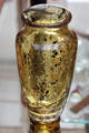Glass vase with inclusion of bubbles by Émile Gallé at Arts et Metiers Museum. Paris, France.
