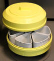 Phenolic resin plastic yoghourt-maker by Yalacta at Arts et Metiers Museum. Paris, France.