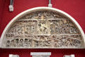 Cast of Romanesque last judgment arch of Ste.-Foy abbey church from Conques at Musée des Monuments Français. Paris, France.