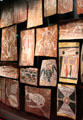 Australian native bark paintings at Musée du quai Branly. Paris, France.