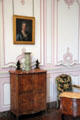 Folding secretary desk by Adrien Delorme in Louis XV Lilac Salon at Carnavalet Museum. Paris, France.
