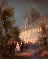 Paris Universal Exposition night festivities at Tuileries, June 10, 1867 marking visit of sovereigns Empress Eugénie, Tsar Alexander II, Napoleon III & William I of Prussia painting by Pierre Tetar van Elven at Carnavalet Museum. Paris, France.