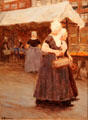 Women of Middelbourg, Netherlands painting by Joseph-Félix Bouchor at Vannes Museum of Beaux Arts. Vannes, France.