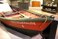 Newfoundland dory Côte D'Emeraude at St Malo Museum. St Malo, France.