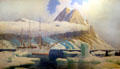 Le Pourquoi-Pas ship painting at St Malo Museum. St Malo, France.