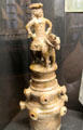 Pottery roof finial with mounted figure of Frederick the Great of Prussia made in Brittany at St Malo Museum. St Malo, France.