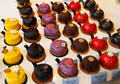 Pastries in shop window. Arras, France.