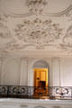 Sculpted ceiling in central hall of Arras Fine Art Museum at former Saint-Vaast Abbey. Arras, France.