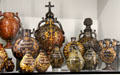 Pottery vessels by Noron-la-Poterie & other Calvados producers at Museum of Normandy. Caen, France.