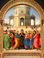 Marriage of the Virgin painting by Pietro Vannucci at Caen Museum of Fine Arts. Caen, France.
