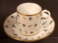 Cup & saucer by Caen Porcelain Manuf. at Caen Museum of Fine Arts. Caen, France.