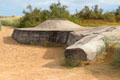 WWII German bunker at Juno Beach Centre. Courseulles-sur-Mer, France.