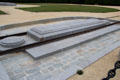 Stone engraved with name of Marshal Foch, WWI Supreme Allied Commander at Armistice Rail Car clearing. Compiègne, France.