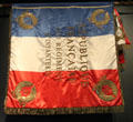 Copy of flag of WWI French 415th infantry regiment at Armistice Rail Car Museum. Compiègne, France.