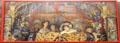 People on stage painting on screen by Jacques-Emile Blanche at Rouen Museum of Fine Arts. Rouen, France.