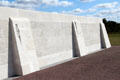 Names of Canadian World War I dead carved on base of Vimy Ridge Memorial. Vimy, France.