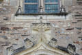 Detail of door frame on fortified gateway at Angers Chateau. Angers, France.