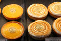 Lemon & meringue tartelettes in Paul's bakery window. Angers, France.