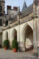 Aumale Gallery linked to Royal Lodge at Chateau Royal of Amboise. Amboise, France.