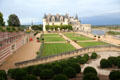 Royal Lodge over Naples Terrace at Chateau Royal of Amboise. Amboise, France.