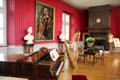 Music room in Royal Lodge at Chateau Royal of Amboise. Amboise, France.