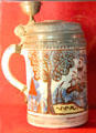 Simple covered tankard in Great Hall at Château de Clos Lucé. Amboise, France.