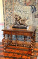 Bronze statue of Diane d'Anet in Diane de Poitiers' bedroom placed to remind of Henri II's mistress at Chenonceau Chateau. Chenonceau, France.