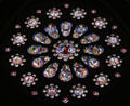 West rose window at Chartres Cathedral. Chartres, France.