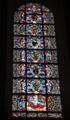 Jesse Tree stained glass window at Chartres Cathedral. Chartres, France.