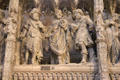Christ's disciples on carved choir screen at Chartres Cathedral. Chartres, France.