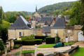Town seen from Chateau D'Ussé. Ussé, France.