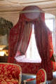 Canopy bed "a la polonaise" in King's bedroom at Chateau D'Ussé. Ussé, France.