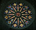 Rose window at Orleans Cathedral. France.