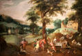 Cincinnatus receiving deputies of Rome painting by Gillis Mostaert & Jacob Grimmer at Orleans Beaux Arts Museum. Orleans, France.