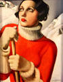 Saint-Moritz painting by Tamara de Lempicka at Orleans Beaux Arts Museum. Orleans, France.
