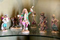 Meissen porcelain monkey orchestra in Monkey salon at Villa Ephrussi de Rothschild. Saint Jean Cap Ferrat, France.